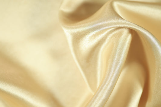 Luxuriöser Satin Stoff Champagner für Hochzeitsmode