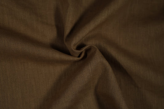 Leinenstoff in Schokobraun – ideal für Sommermode, Deko und Accessoires