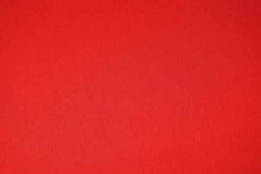 Einfarbiger Baumwollstoff in Signalrot – ideal für Kleidung, Accessoires und Dekoration