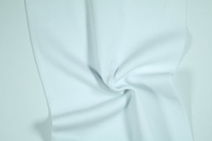 Kühler Bündchenstoff in sanftem Eisblau – ideal für Sommermode