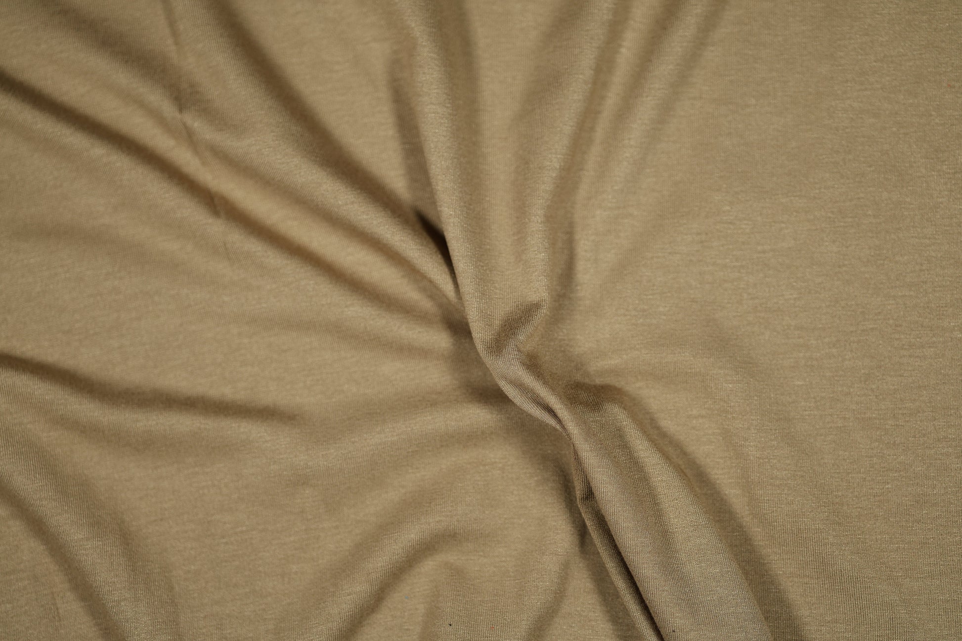Elastischer Jersey Stoff in Cappuccino Beige – ideal für Basics
