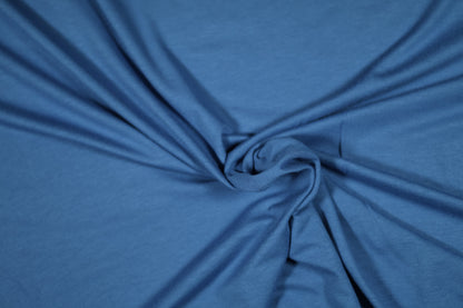Weicher Viskose Jersey in Jeansblau – ideal für bequeme Kleidung