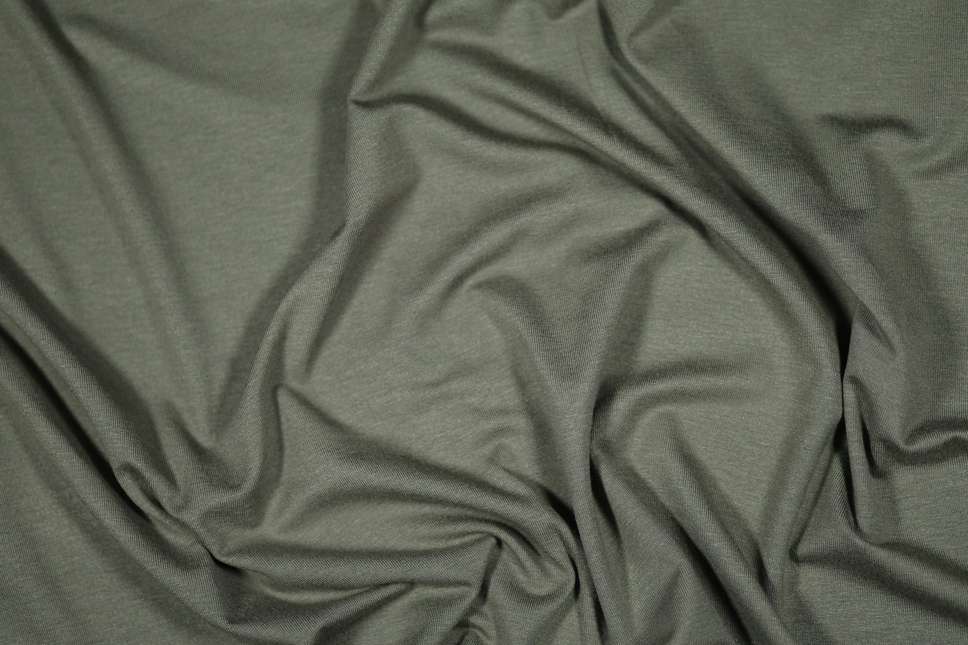 Elastischer Viskose Jersey in Khaki – ideal für Damenmode