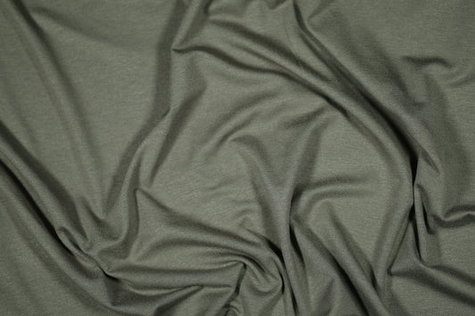 Elastischer Viskose Jersey in Khaki – ideal für Damenmode