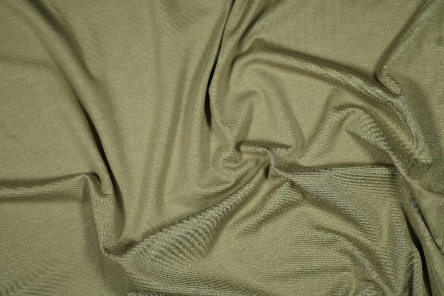 Elastischer Viskose Jersey in Olivgrün – ideal für Damenmode