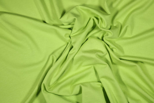 Elastischer Viskose Jersey in Limonengrün – ideal für Damenmode