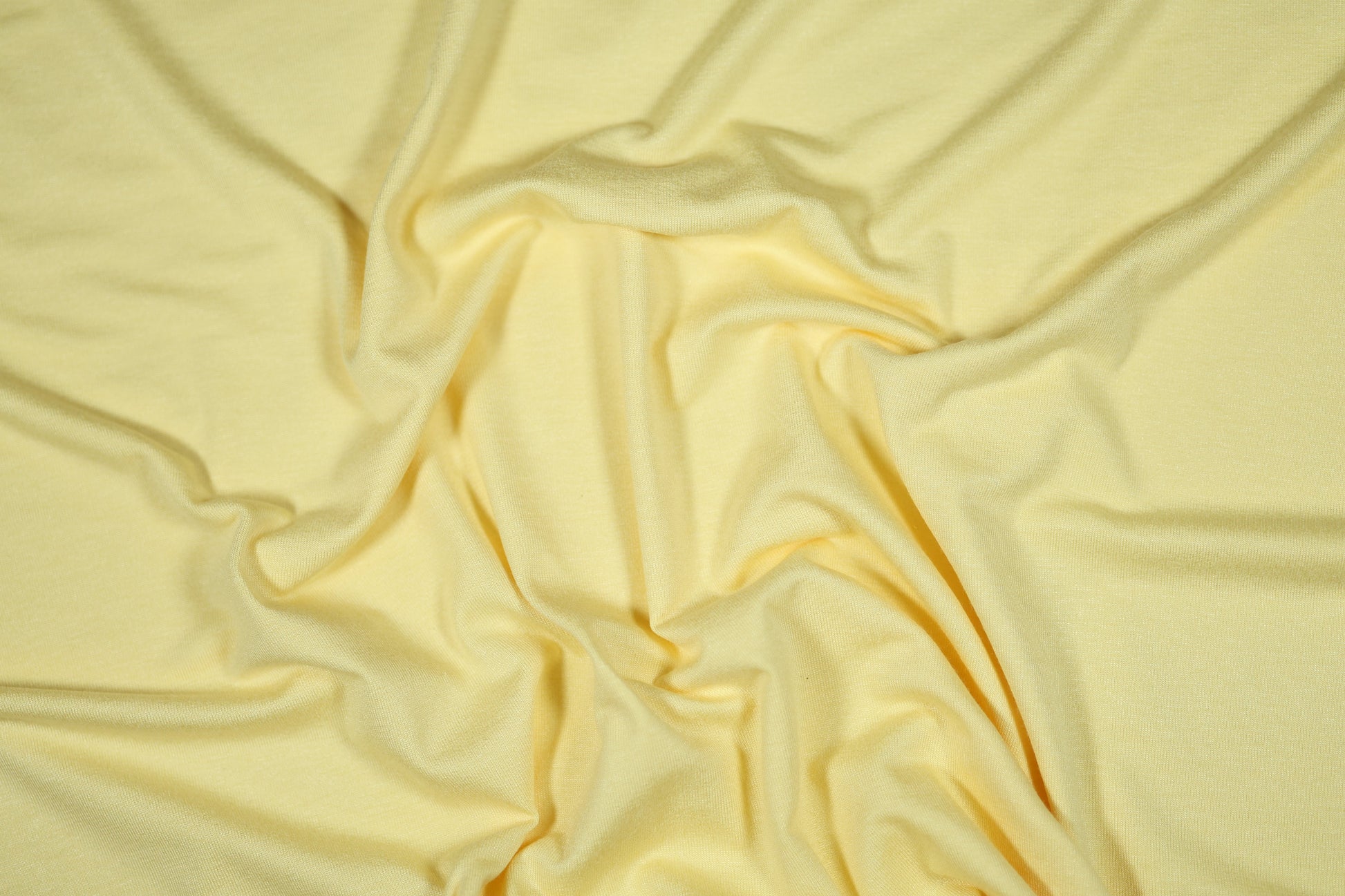 Elastischer Viskose Jersey in zartem Gelb – weich und fließend