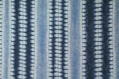 Vorhangstoff – Streifenoptik Blau – hochwertiger Baumwollstoff mit stilvollem Muster