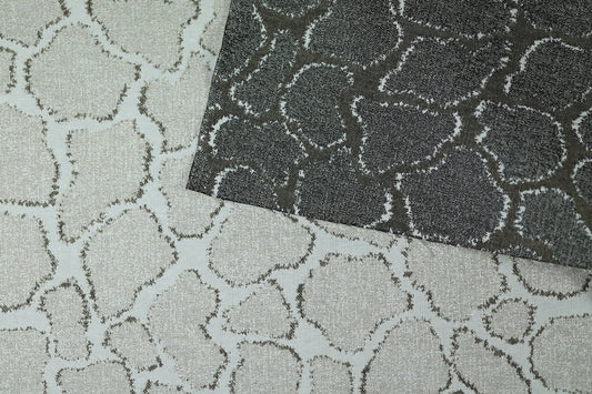 Vorhangstoff – Giraffenstruktur Taupe – beidseitig nutzbar für stilvolle Vorhänge