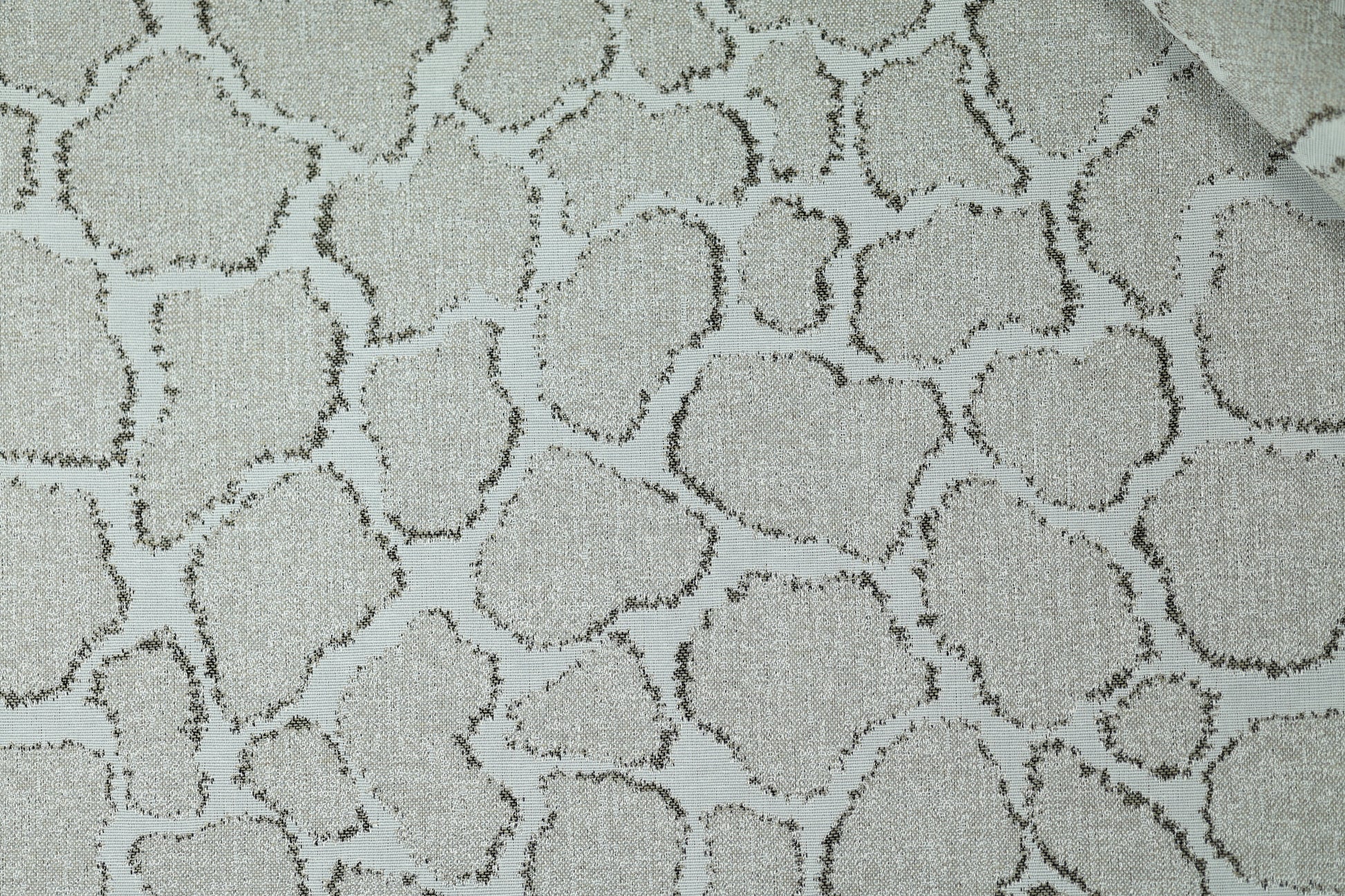 Vorhangstoff – Giraffenstruktur Taupe – edler Baumwollstoff mit Naturmuster
