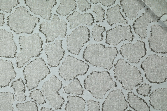 Vorhangstoff – Giraffenstruktur Taupe – edler Baumwollstoff mit Naturmuster