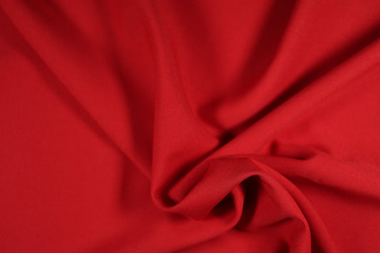 Polyester Panama Stoff in Rot – ideal für kreative Projekte und Dekorationen