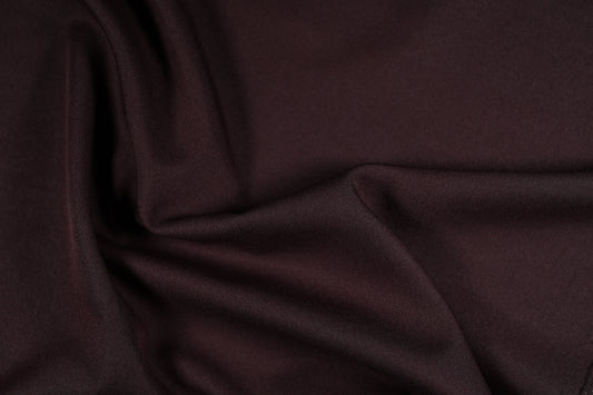Hochwertiger Polyester Panama in Schokobraun – pflegeleicht und langlebig