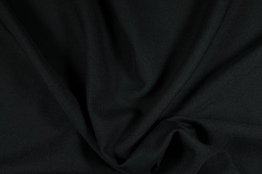 Polyester Panama Stoff in Schwarz – ideal für kreative Projekte und stilvolle Heimtextilien