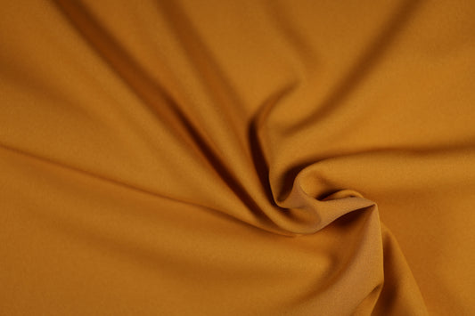 Polyester Panama Stoff in Senfgelb – ideal für kräftige Dekoakzente und kreative Projekte