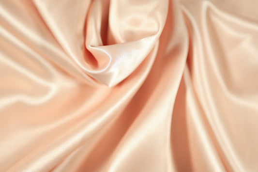 Apricot Satin Stoff glänzend weich 140cm