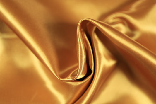 Goldener Satinstoff glänzend glatt 140cm