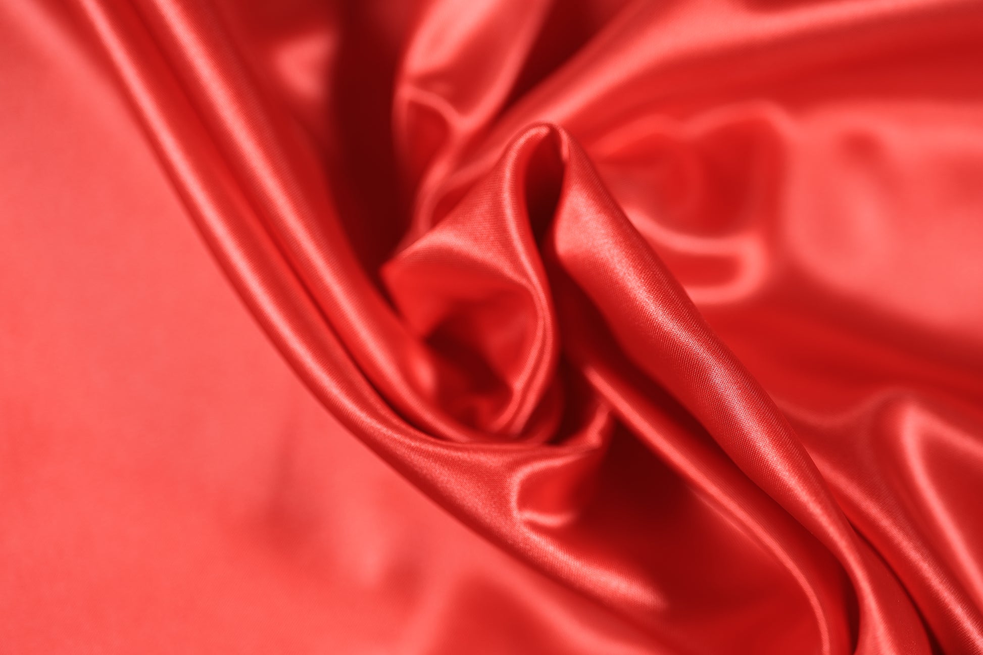 Roter Satin Stoff glänzend 140cm
