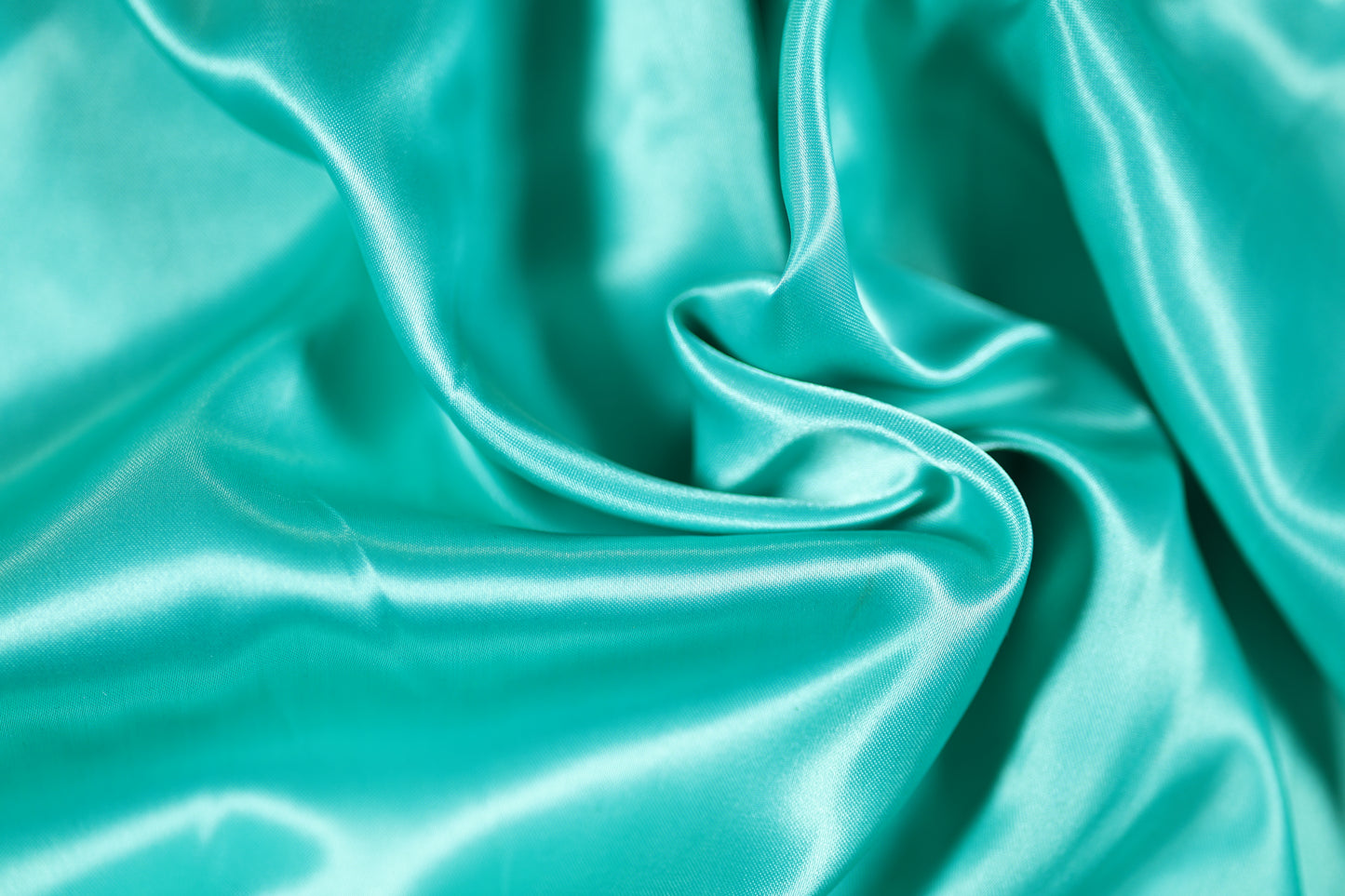 Türkisgrüner Satin Stoff glänzend 140cm